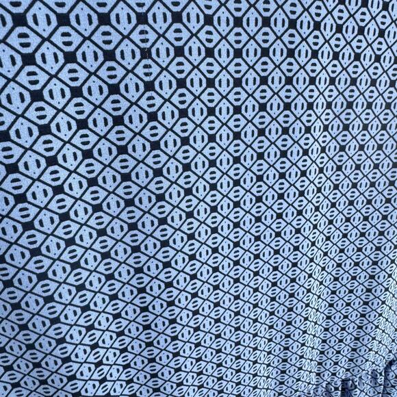 Banana Republic Blue Diamond Short Sleeve Peplum Blouse Medium - Picture 4 of 7